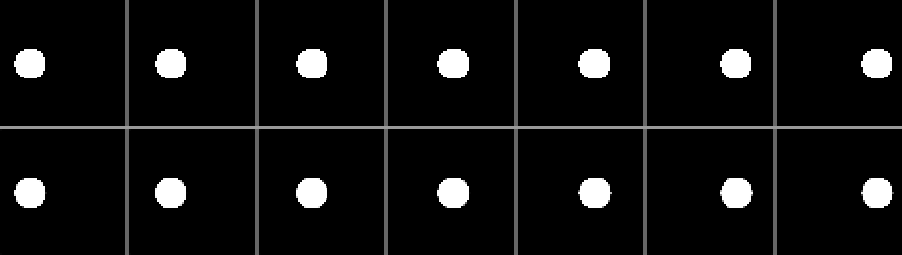 Top row: ground-truth episode frames. Bottom row: decoded rollout from the planner's chosen action sequence.